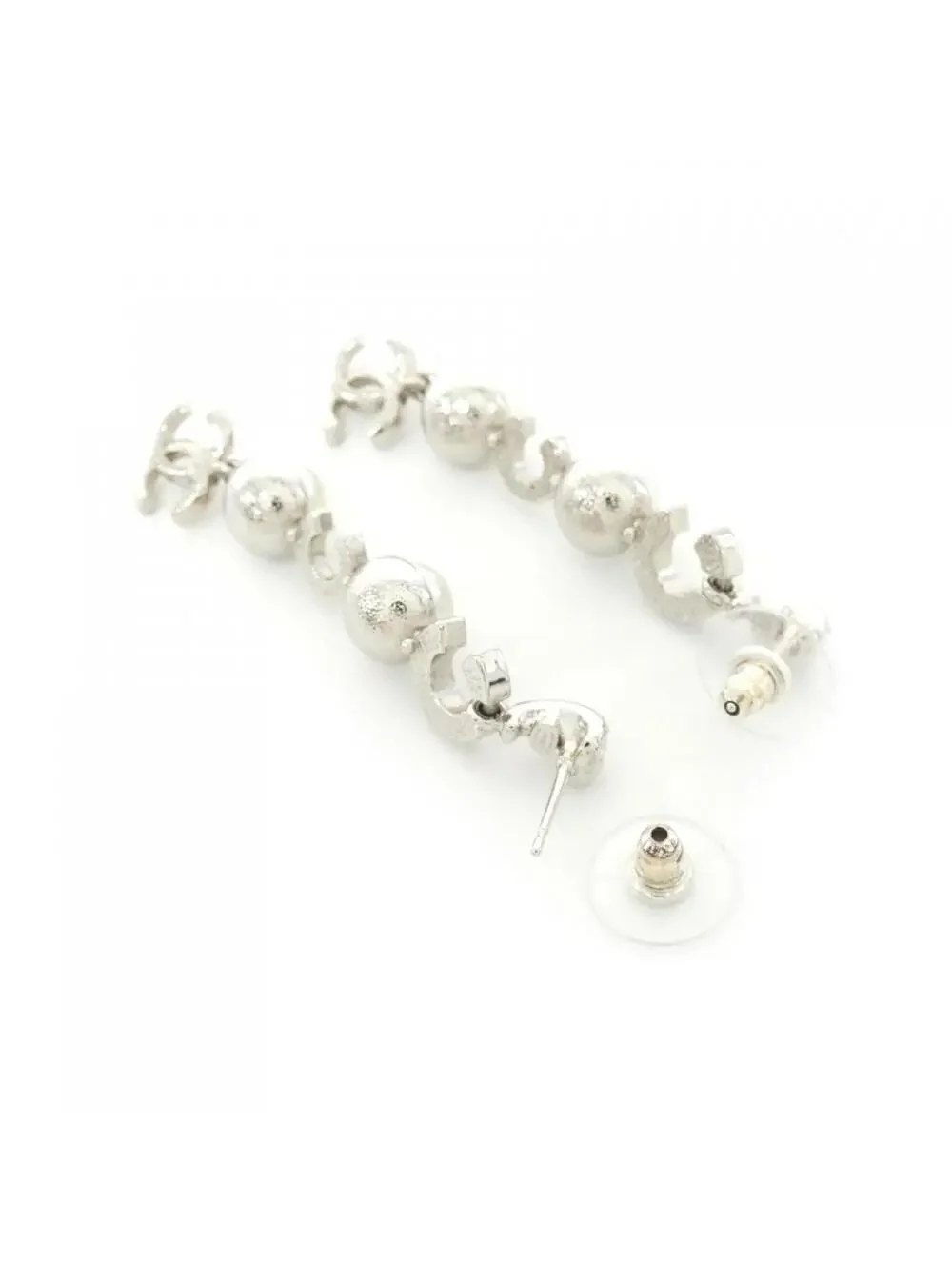 Chanel Earrings Silver-Tone Metal #287967C14B